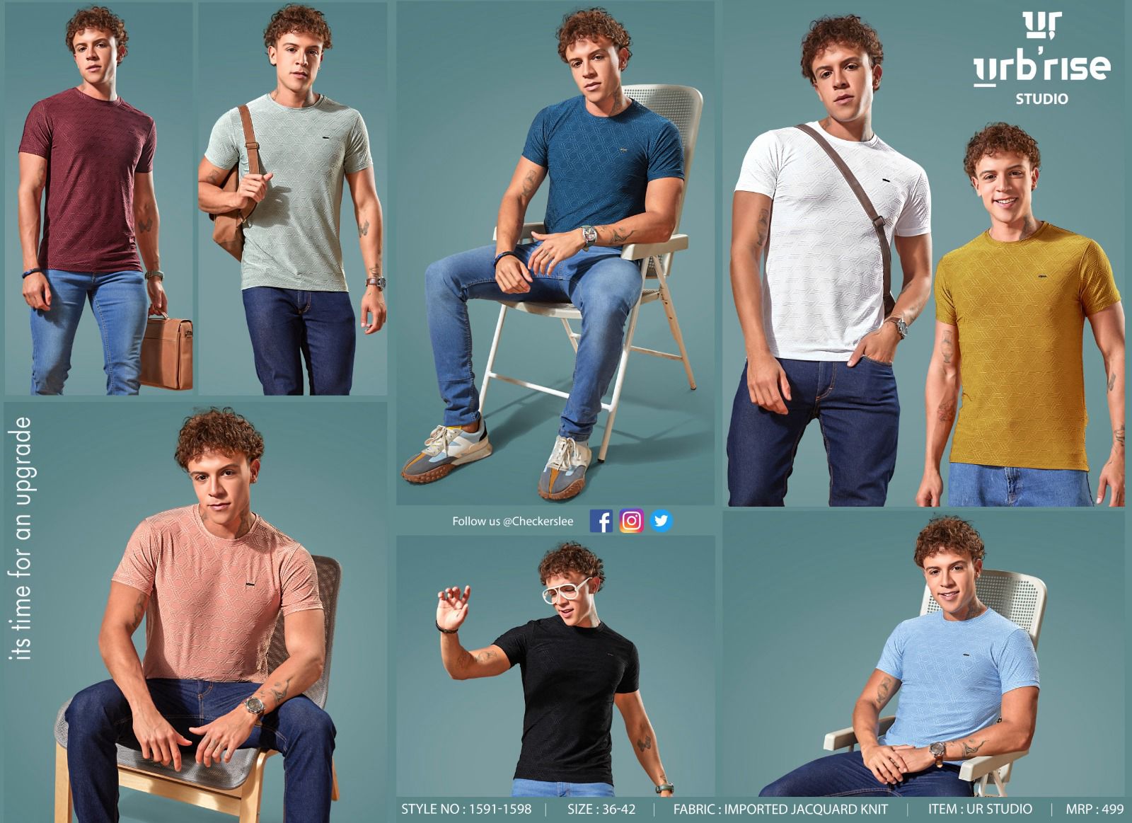 1591-1598 Urbanrise Imported Mens Tshirts Supplier India