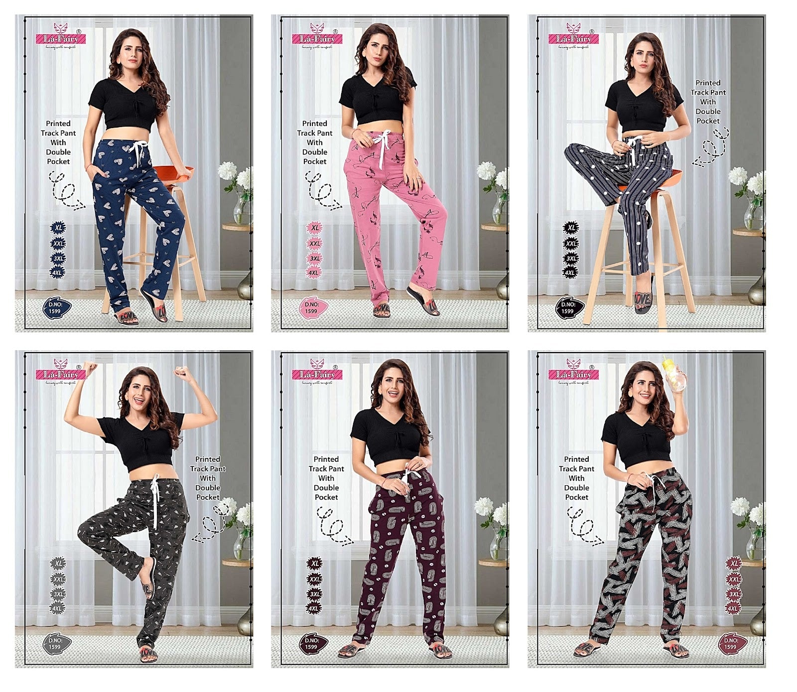1599 La Fairy Hosiery Sinker Women Track Pants – Kavya Style Plus