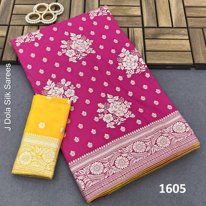 1601-1608 J Dola Silk Sarees Wholesaler India