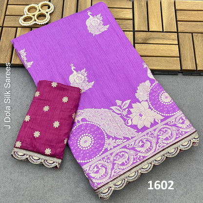 1601-1608 J Dola Silk Sarees Wholesaler India