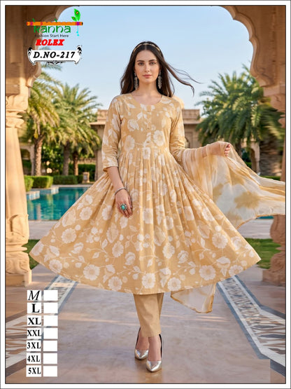 160626 Rolex Kanha Reyon Readymade Anarkali Suits Manufacturer India