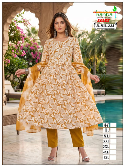 160626 Rolex Kanha Reyon Readymade Anarkali Suits Manufacturer India
