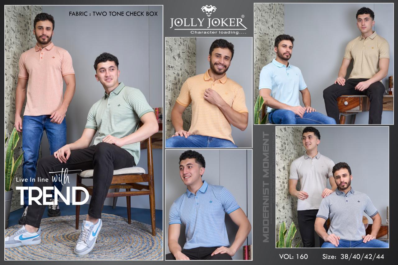 160 Jolly Joker Two Tone Mens Tshirts Wholesale