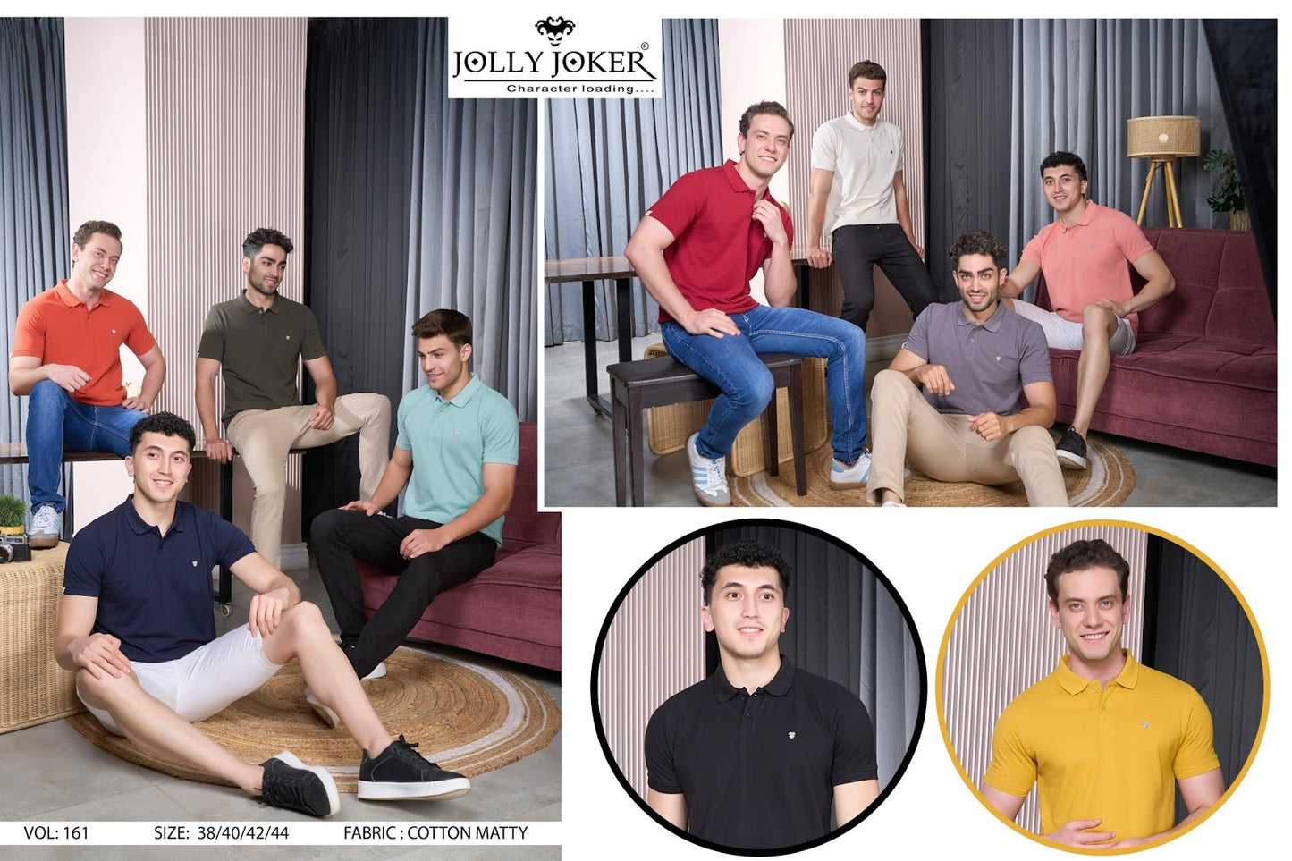161 Jolly Joker Cotton Mens Tshirts Supplier