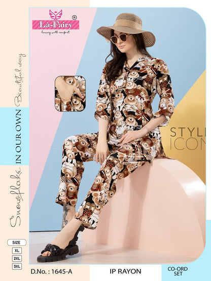 1645 La Fairy Imported Co Ord Set Exporter