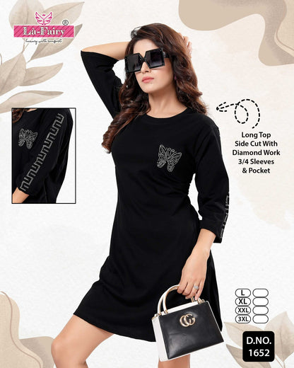 1652 La Fairy Hosiery Sinker Designer Long Top Wholesale Price