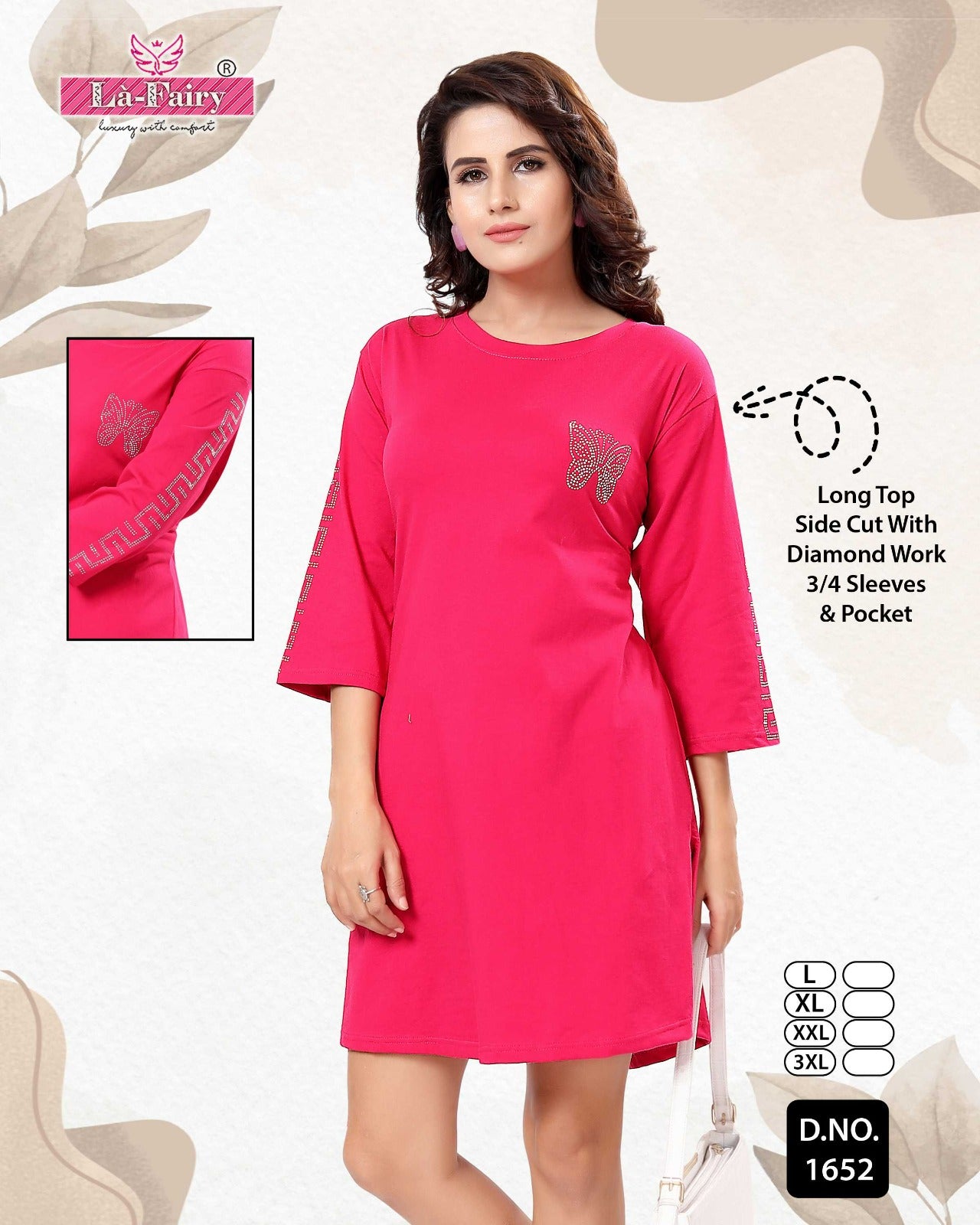 1652 La Fairy Hosiery Sinker Designer Long Top Wholesale Price