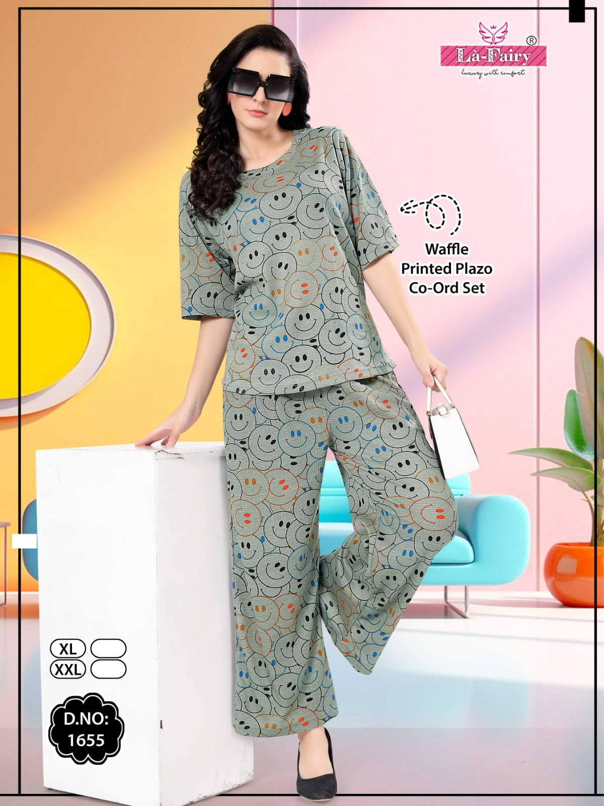 1655 La Fairy Waffle Co Ord Set Manufacturer Ahmedabad