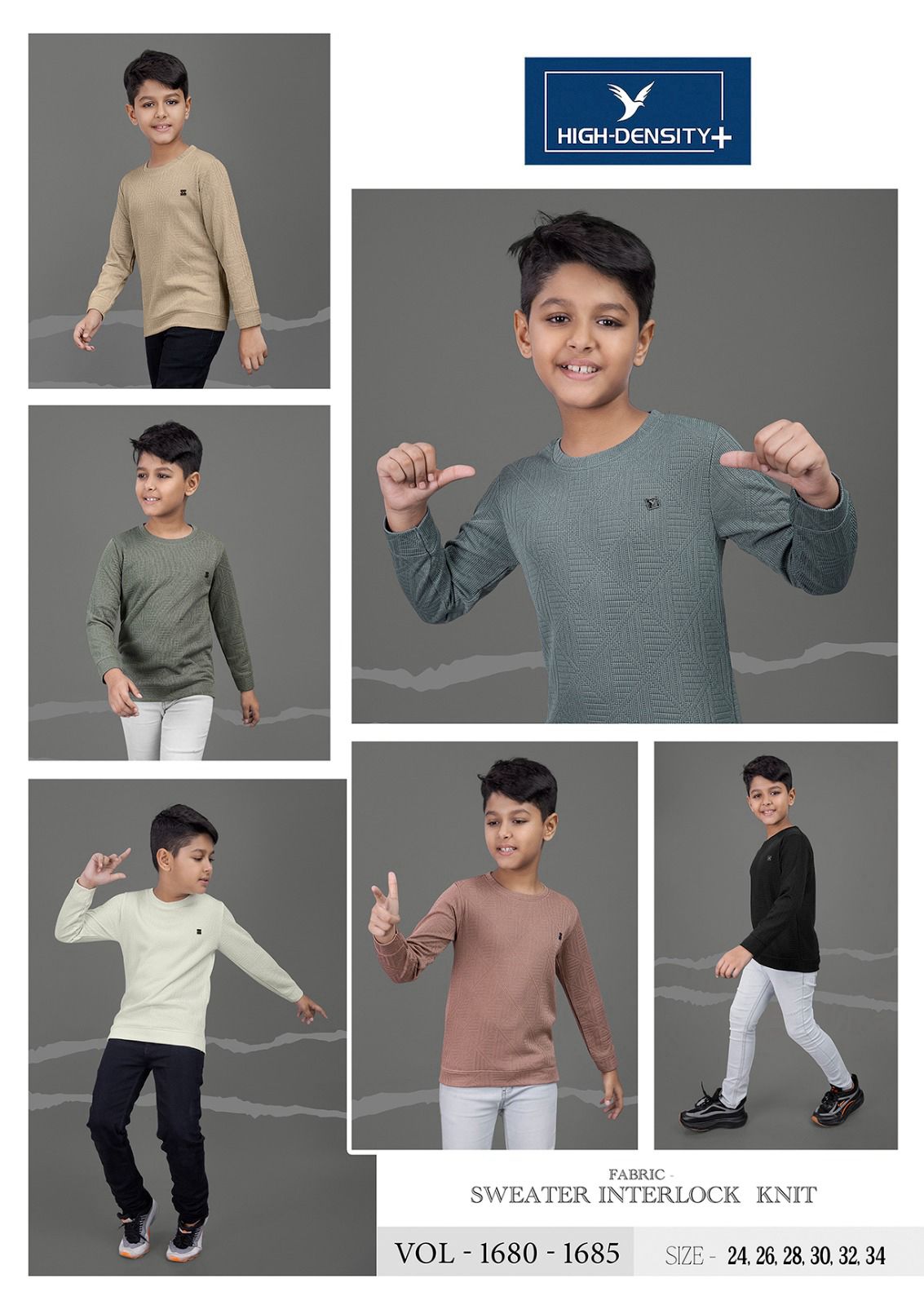 1680-1685 High Density Interlock Boys Tshirt Supplier Gujarat