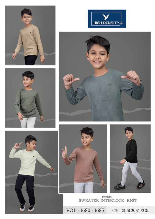 1680-1685 High Density Interlock Boys Tshirt Supplier Gujarat