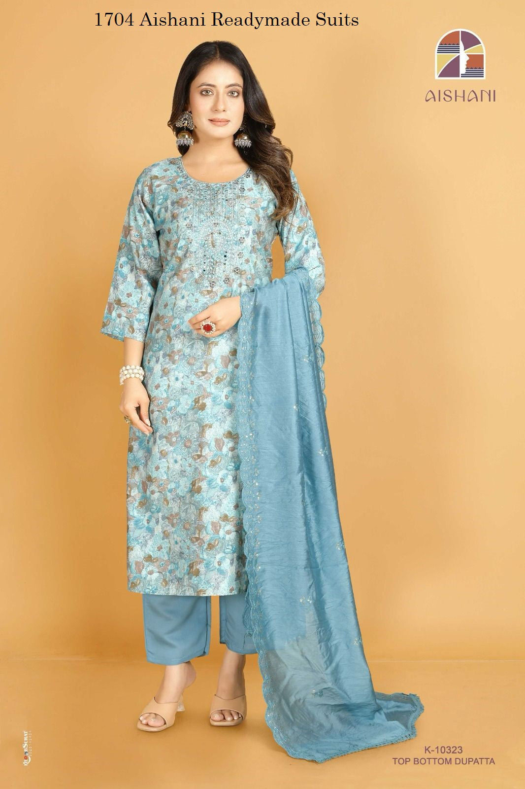 1704 Aishani Modal Silk Readymade Suits Supplier Gujarat