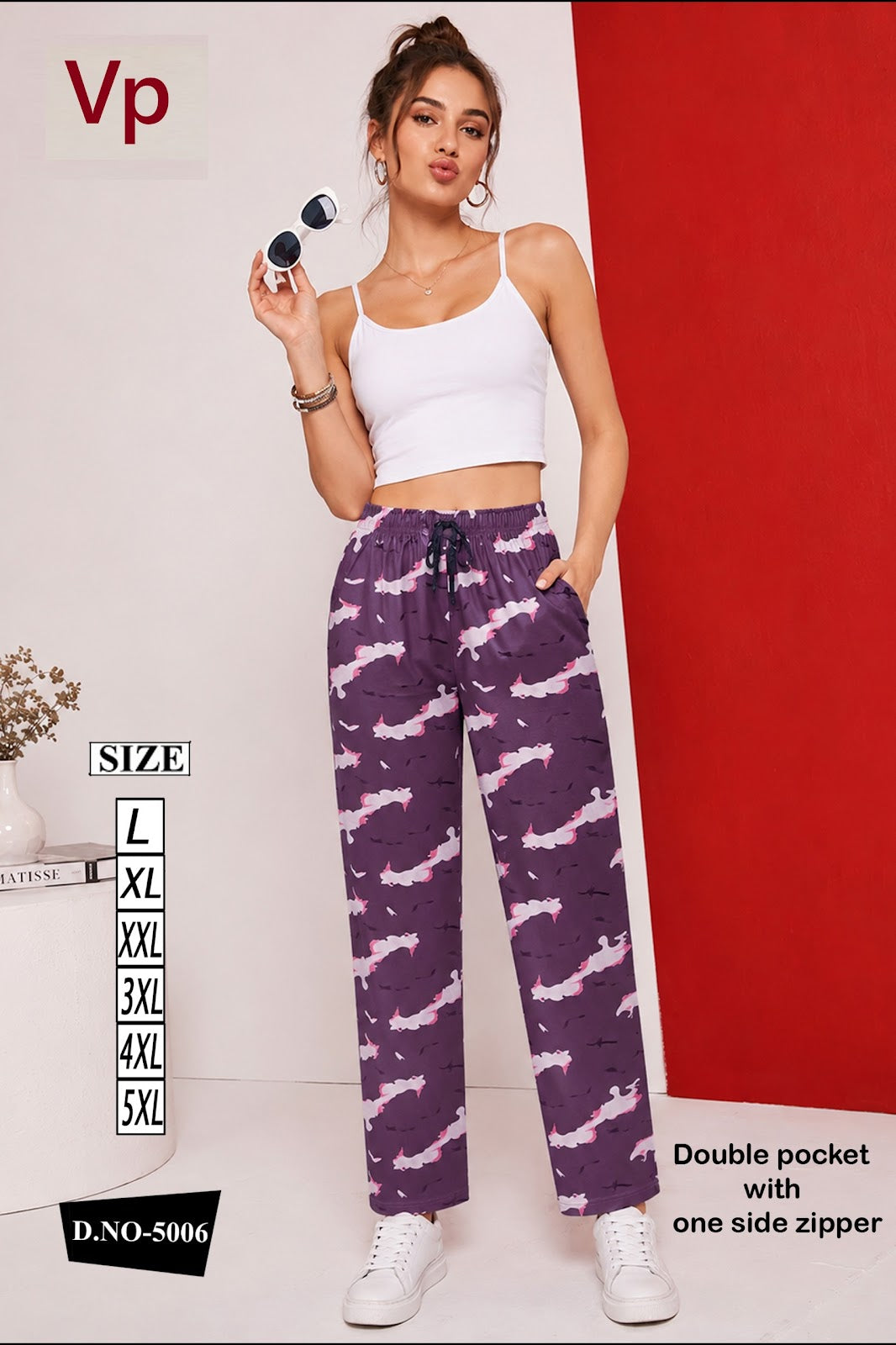 1706 Design 5006 Vp Hosiery Cotton Women Night Lower Supplier Ahmedabad