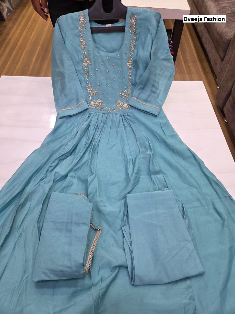1710 Anamika Series Dveeja Fashion Chanderi Readymade Anarkali Suits Exporter India