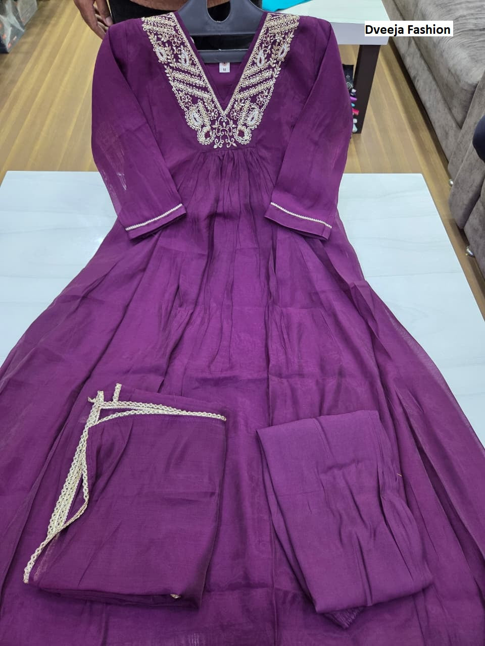 1710 Anamika Series Dveeja Fashion Chanderi Readymade Anarkali Suits Exporter India