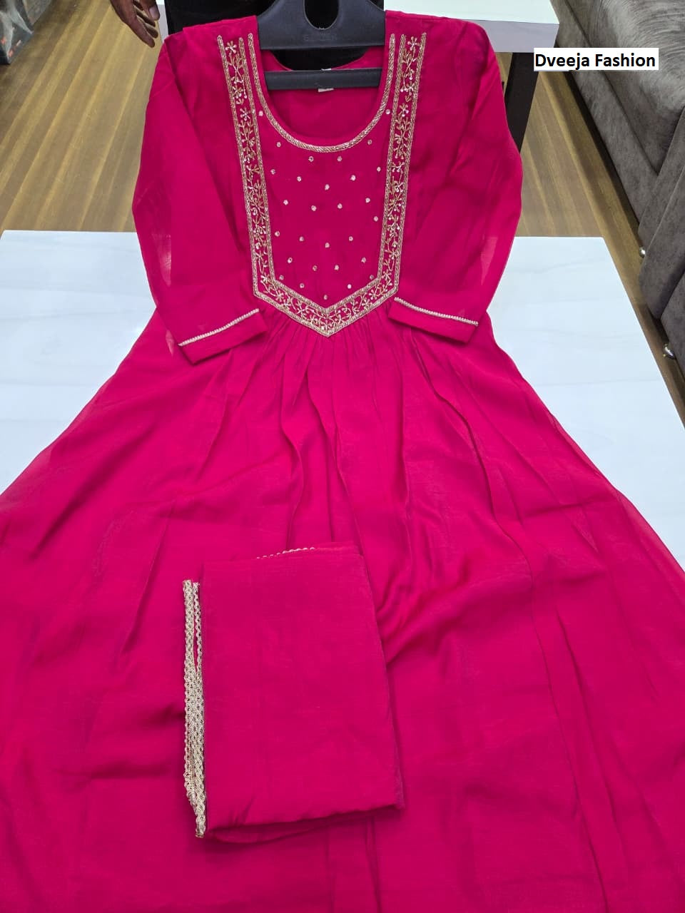 1710 Anamika Series Dveeja Fashion Chanderi Readymade Anarkali Suits Exporter India