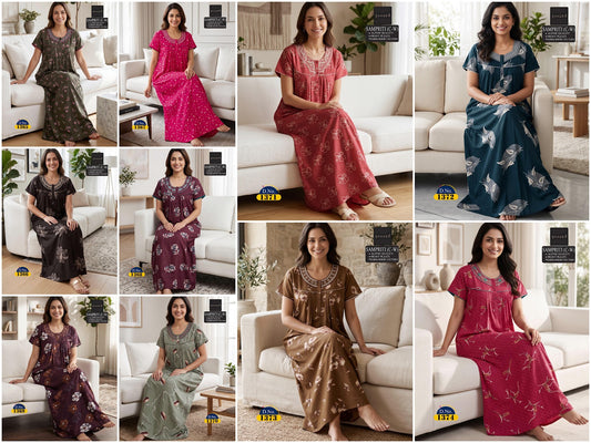1710 Sampriti Skager Alpine Night Gowns Manufacturer Ahmedabad