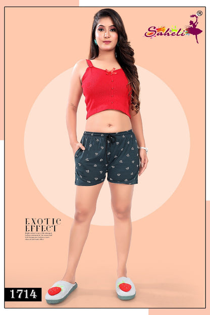 1714 Twinkle Saheli Pc Women Shorts Wholesale Price