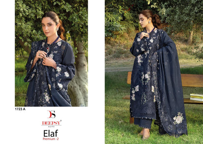 1723 Abcd Elaf Premium 2 Deepsy Cotton Pakistani Patch Work Suits Wholesale