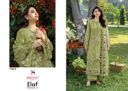 1726 Efgh Elaf Premium 2 Deepsy Cotton Pakistani Patch Work Suits Manufacturer Gujarat