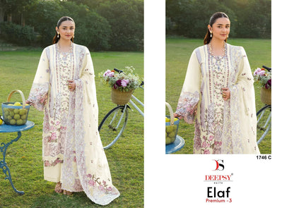 1746 Abcd Elaf Premium 3 Deepsy Pure Cotton Pakistani Patch Work Suits Manufacturer Gujarat