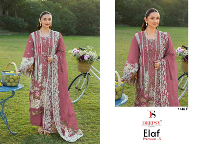 1746 Efghi Elaf Premium 3 Deepsy Cotton Pakistani Patch Work Suits Wholesaler Ahmedabad