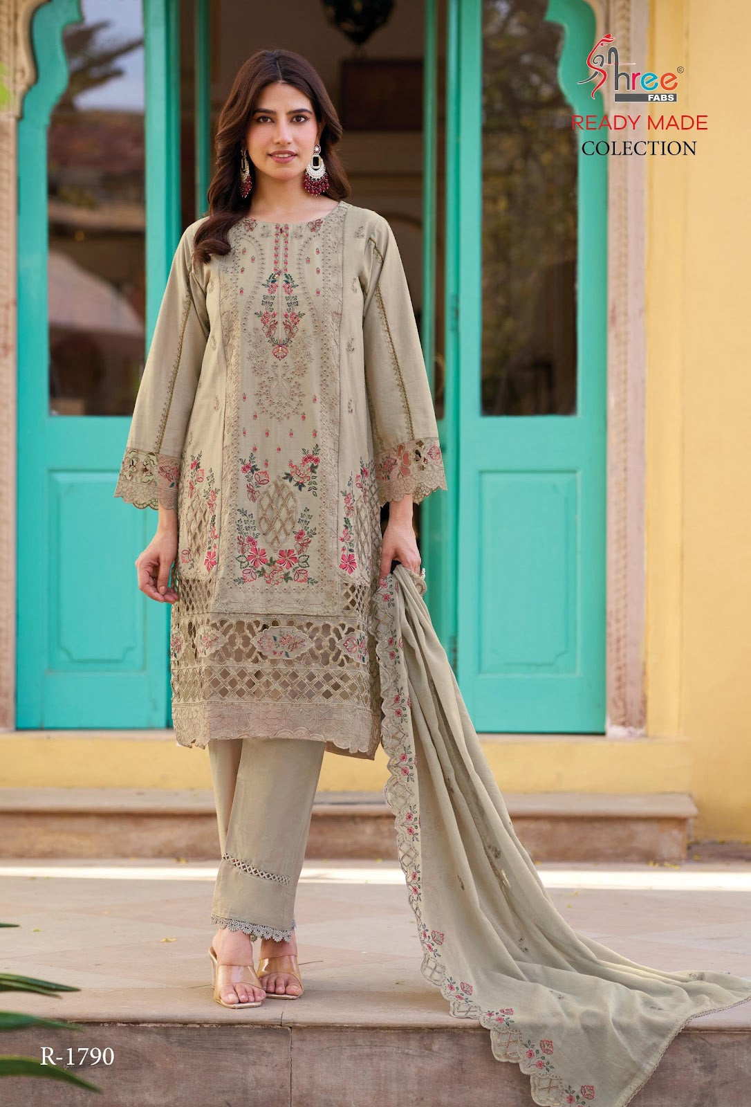 R 1790 Shree Fabs Pakistani Salwar Suits Exporter