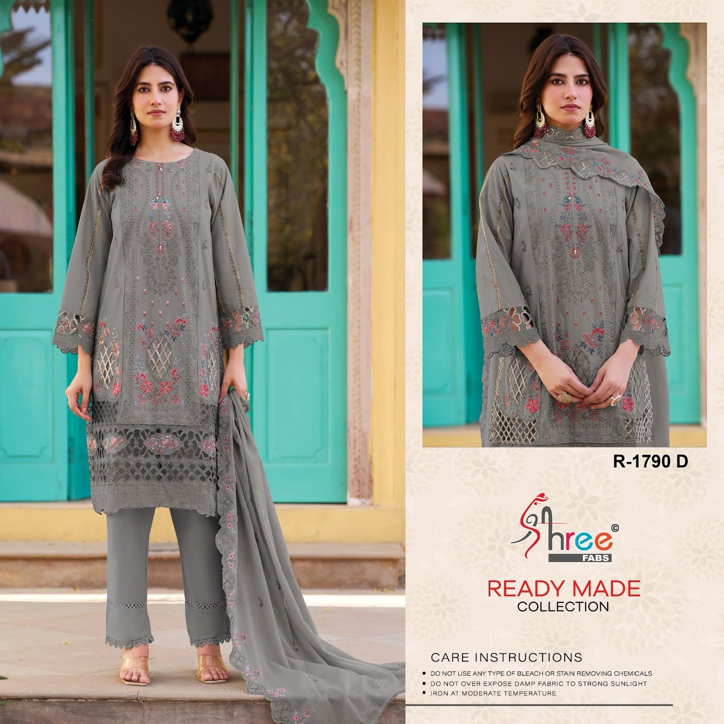 R 1790 Shree Fabs Pakistani Salwar Suits Exporter