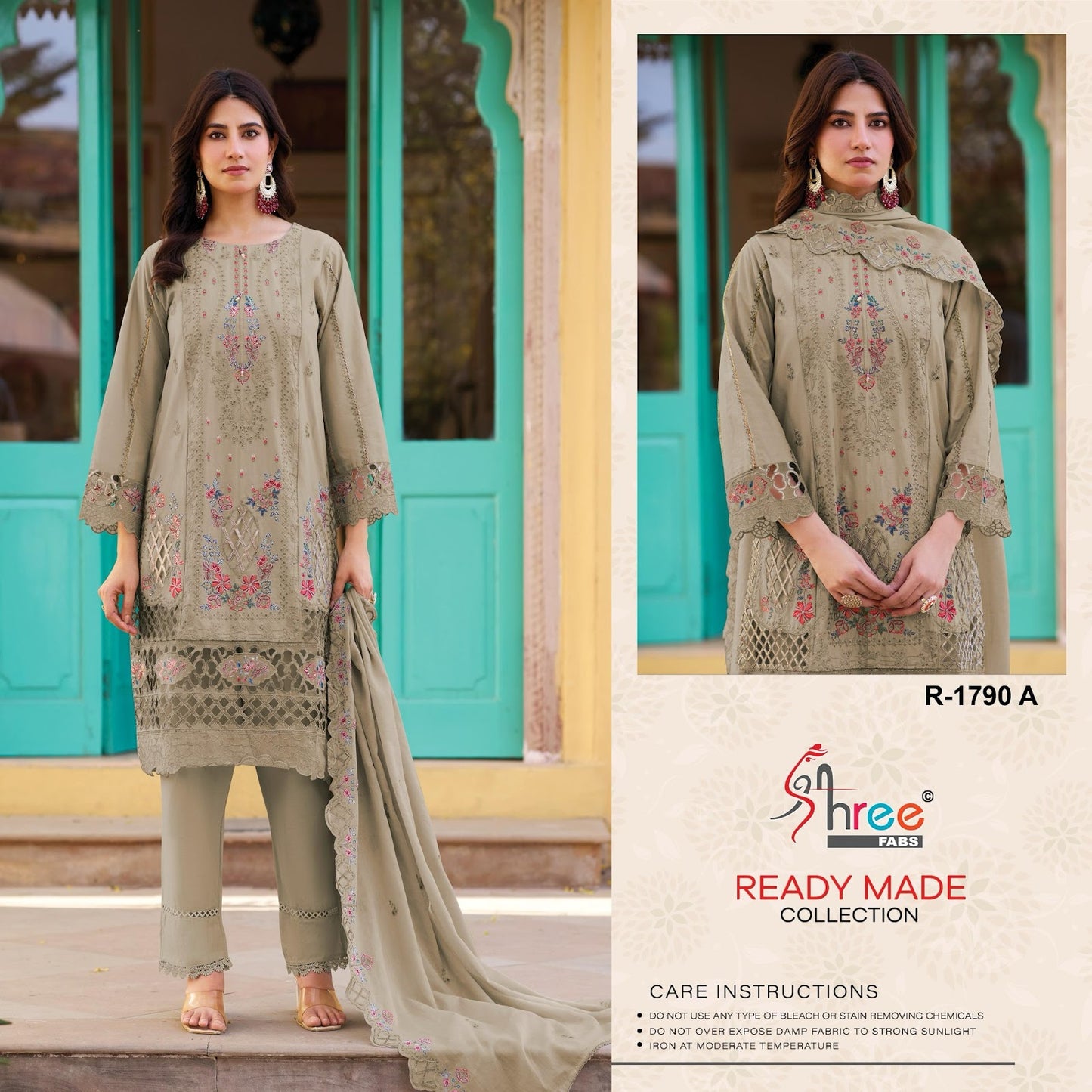 R 1790 Shree Fabs Pakistani Salwar Suits Exporter
