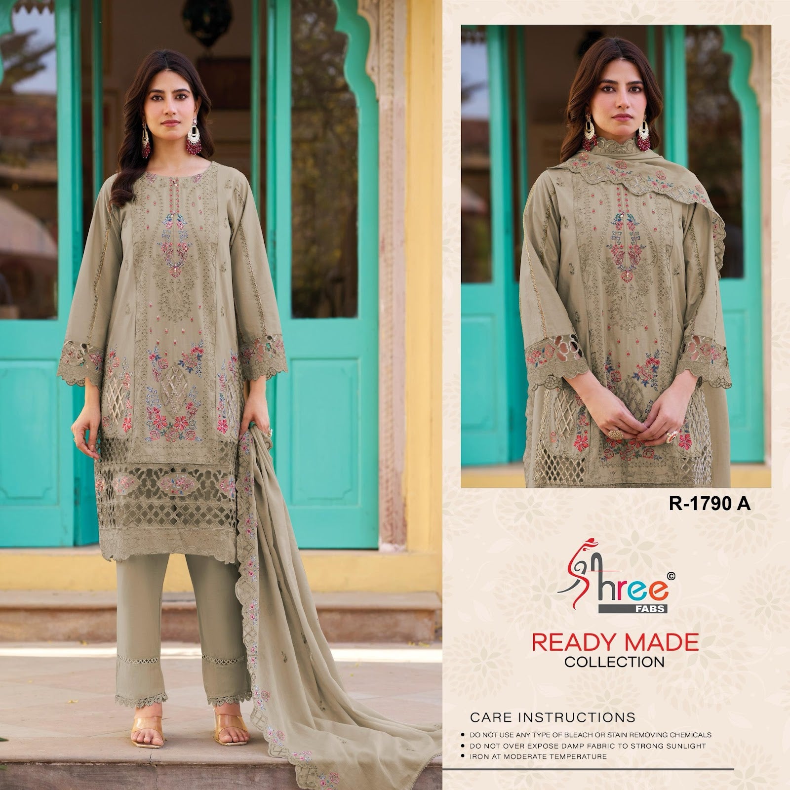 R 1790 Shree Fabs Pakistani Salwar Suits Exporter