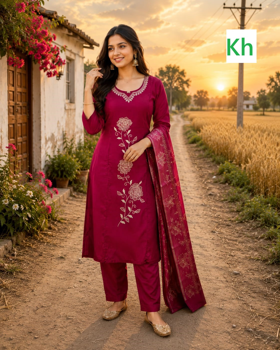 1807 Computer Work Kh Roman Readymade Pant Style Suits Manufacturer India