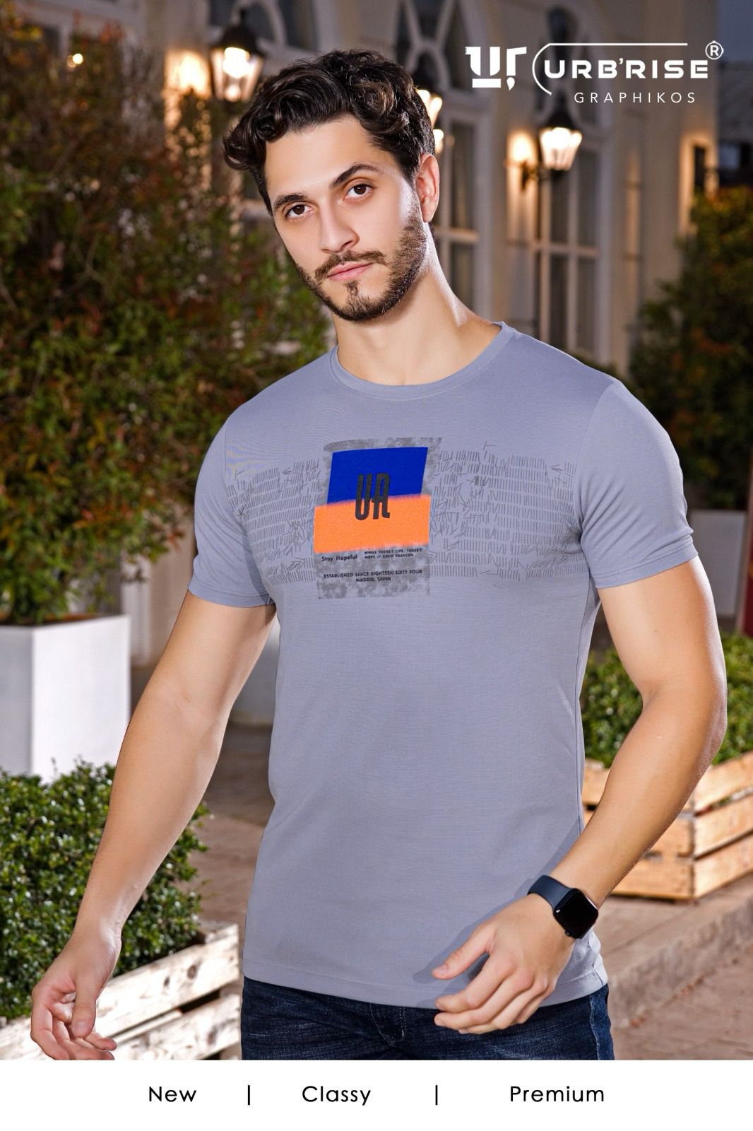 180 Gsm Style No 1159-1166 Urbanrise Canvas Interlock Mens Tshirts Supplier Ahmedabad