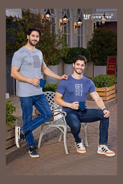 180 Gsm Style No 1159-1166 Urbanrise Canvas Interlock Mens Tshirts Supplier Ahmedabad