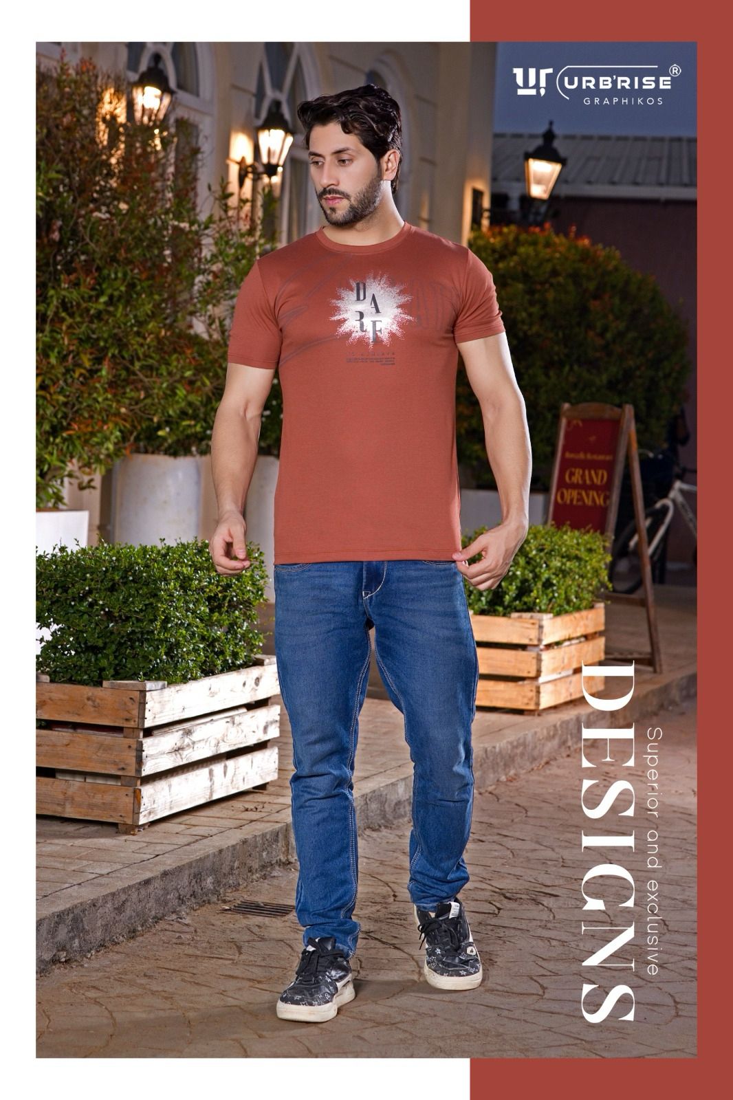 180 Gsm Style No 1159-1166 Urbanrise Canvas Interlock Mens Tshirts Supplier Ahmedabad