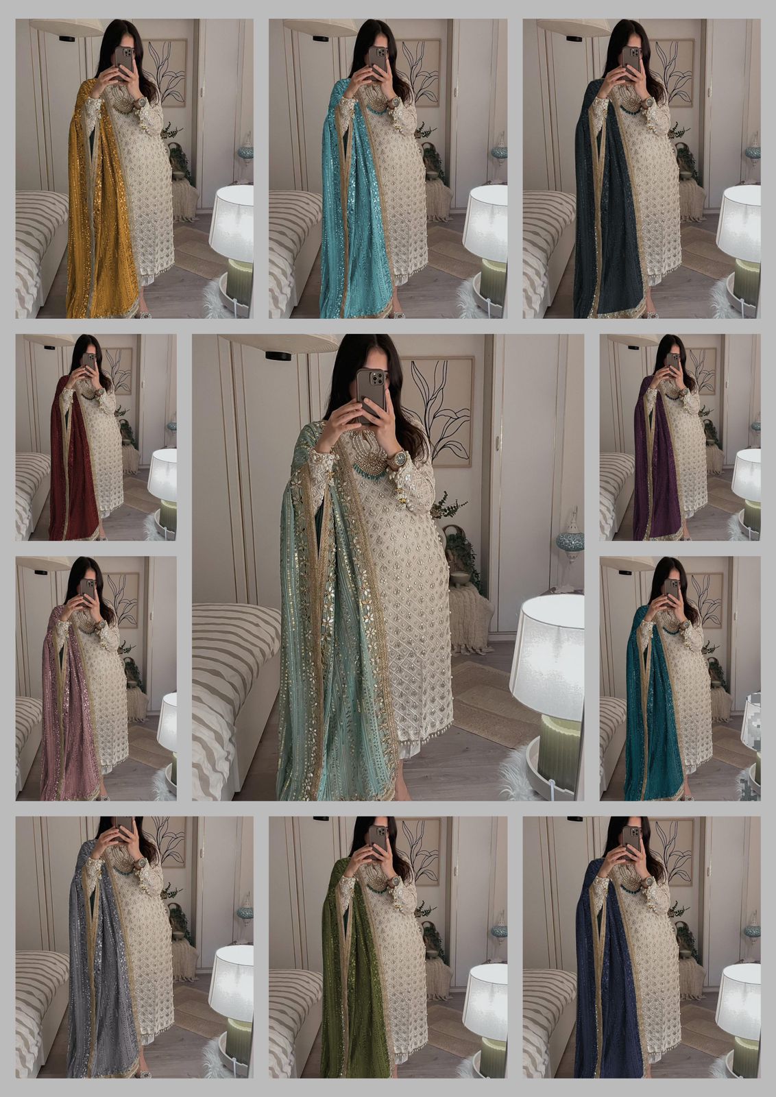 1816 Aarohi Faux Georgette Readymade Pant Style Suits
