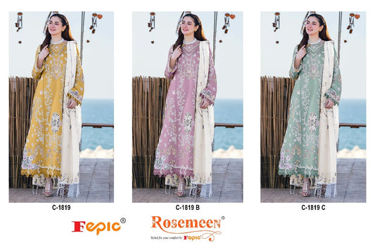 1819 Fepic Rayon Pakistani Salwar Suits Wholesale Price