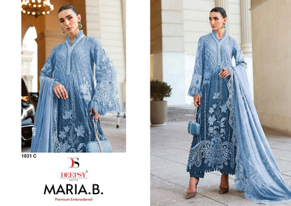 1831 Abcd Maria B Embroidered Deepsy Cotton Cambric Pakistani Patch Work Suits Manufacturer