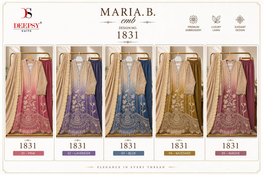 1831 Maria B Emb Deepsy Cotton Pakistani Readymade Suits Manufacturer Ahmedabad