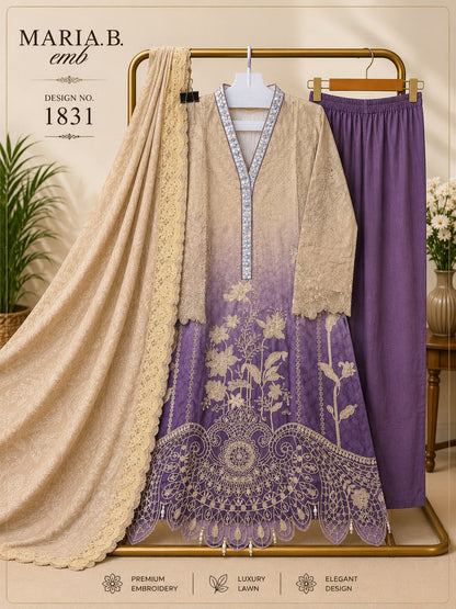 1831 Maria B Emb Deepsy Cotton Pakistani Readymade Suits Manufacturer Ahmedabad