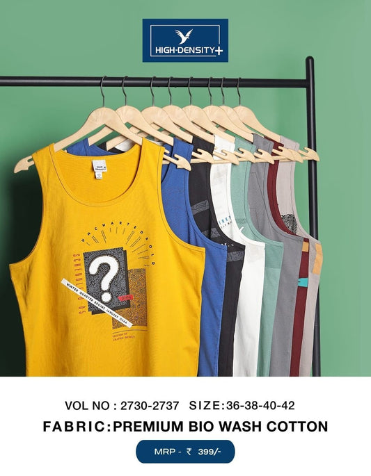 185 To 195 Gsm Vol 2730-2737 High Density Cotton Mens Sando Supplier India