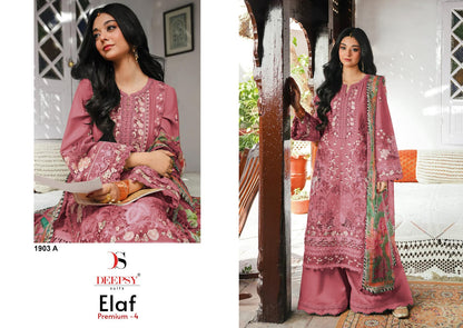 1903 Abcd Elaf Premium 3 Deepsy Cotton Pakistani Patch Work Suits Wholesale Price