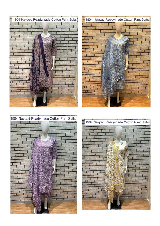 1904 Navpad Readymade Cotton Pant Suits Manufacturer