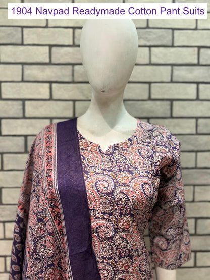 1904 Navpad Readymade Cotton Pant Suits Manufacturer