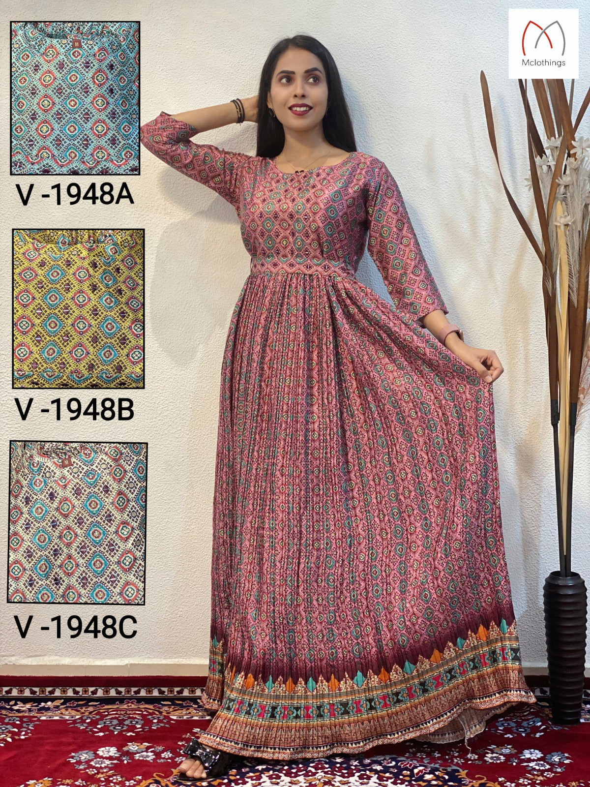 1946 - 1949 Mclothing Chinon One Piece Gown Manufacturer India