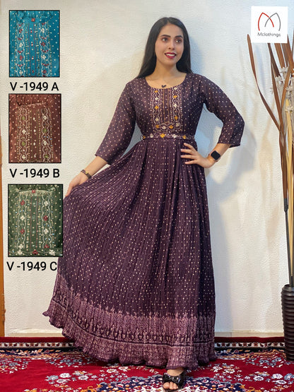 1946 - 1949 Mclothing Chinon One Piece Gown Manufacturer India