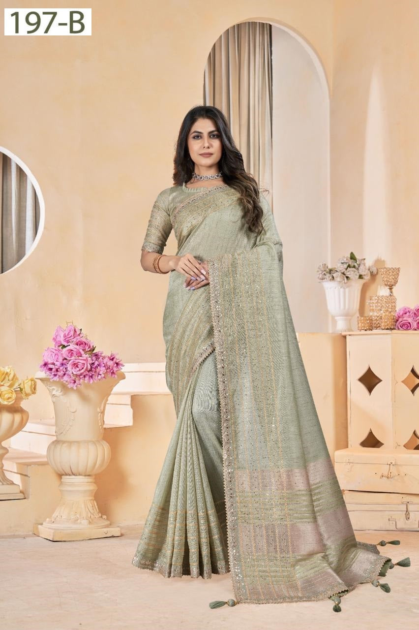 197 Sumitra Linen Sarees Wholesaler India