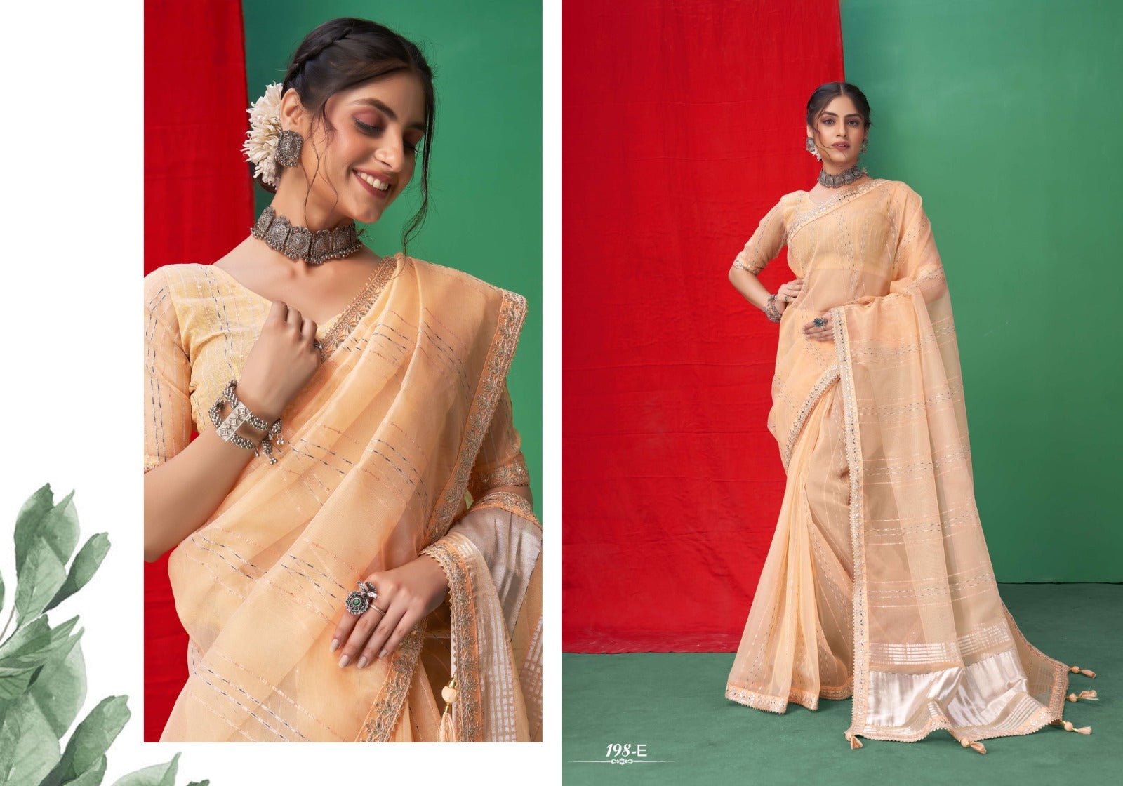 198 Sumitra Organza Sarees Wholesale Price