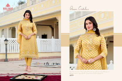 1St Choice Vol 4 Relssa Fabrics Cotton Pant Style Suits Manufacturer Ahmedabad