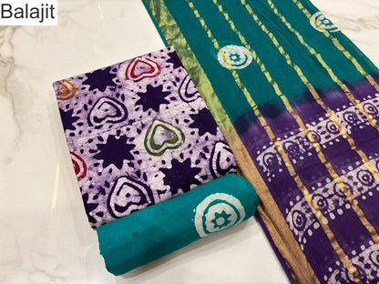 2.20 Mtr Bottom 0501 Balajit Cotton Dress Material Wholesaler India