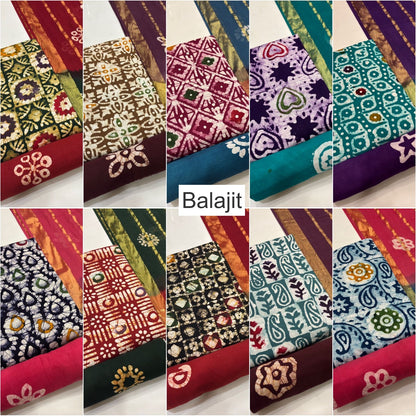2.20 Mtr Bottom 0501 Balajit Cotton Dress Material Wholesaler India