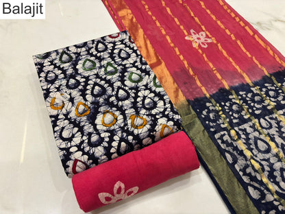 2.20 Mtr Bottom 0501 Balajit Cotton Dress Material Wholesaler India